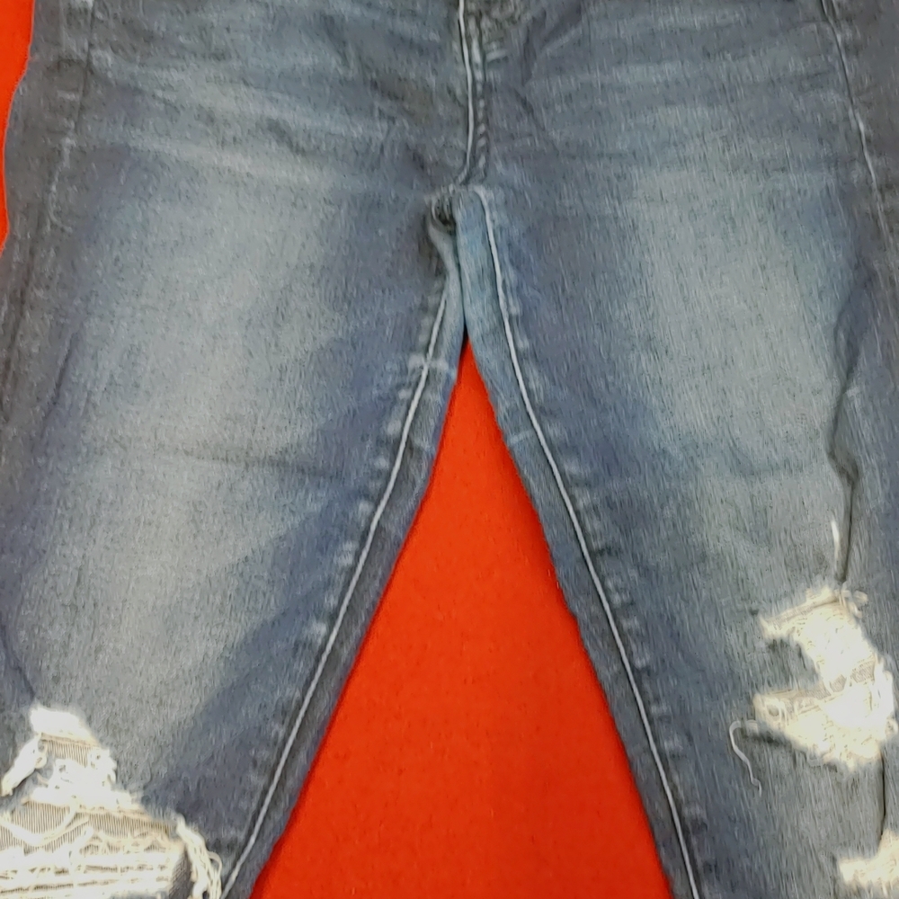 American Eagle Outfitters Blue Boyfriend Jeans Distressed